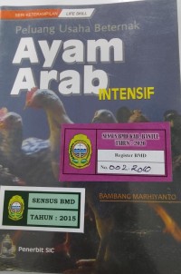Image of Peluang usaha beternak ayam arab intensif