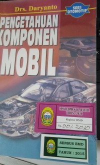 Image of Pengetahuan komponen mobil